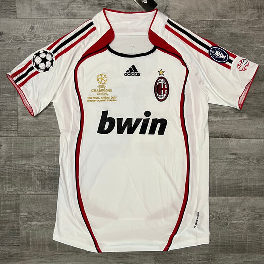 Kaka A2006-2007 Football Shirt Ac Milan Away White Retro Soccer Jersey