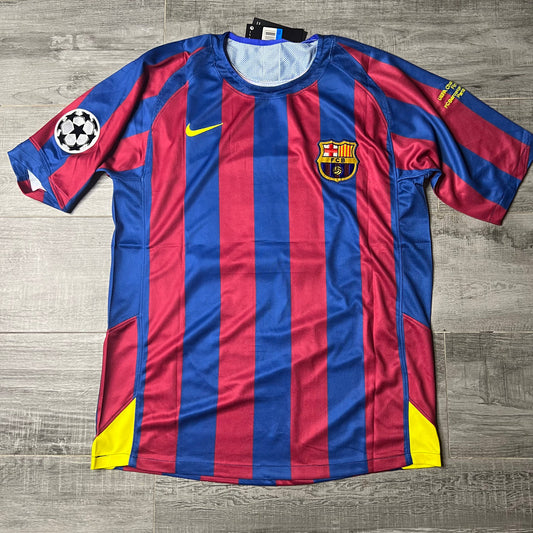 Fc Barcelona 2005-06 Jersey #10 Home Long Sleeve Football Shirt Ronaldinho